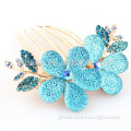 Fashion hair comb fully dotted with crystal fabulous metal hair wear for women girls HF81739